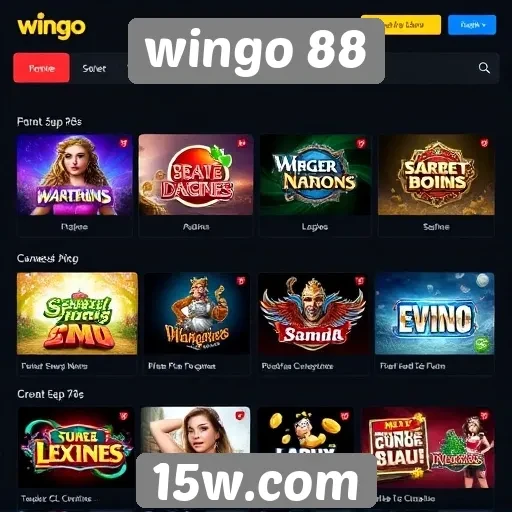 Principais jogos disponíveis na plataforma wingo 88